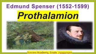 Prothalamion edmundspenser pgtrb successacademyerode successacademy ugtrbenglish ugtrb [upl. by Araccot]