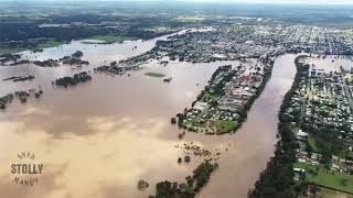 Maryborough Floods 01 March 2022 drone footage [upl. by Cattier75]