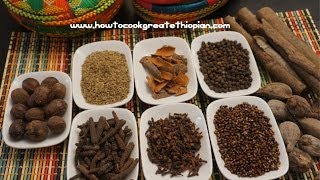 Ethiopian Food  Mekelesha Wot Kimem Recipe Amharic English Finishing Spice  Injera [upl. by Ari]