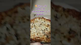 🍕Pizza de pollo con champiñones y 4 quesos [upl. by Aniakudo]