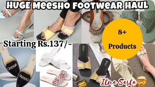 HUGE Meesho Footwear Haul Starting Rs137 Itna Sasta ODIL EKKA youtube footwear haul [upl. by Anailil]