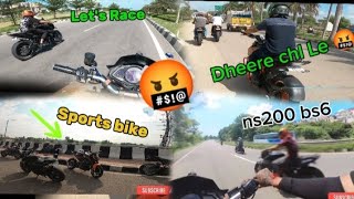 SUNDAY RIDE PR HO GYA bawaal 🤣🔥❤️ Duke 250 vs ns200 drag ☠️ viralvideo ytshorts youtube trending [upl. by Mozart]