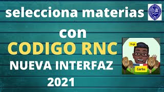 Como seleccionar MATERIAS CON CODIGO en la nueva interfax de la uasd 2021 [upl. by Karie]