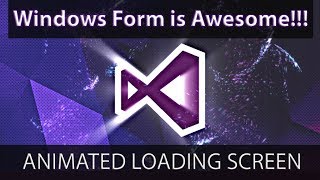 Animated Welcome Screen or Loading Form  C Windows Form [upl. by Ashwell]