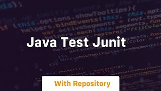 java test junit [upl. by Dougherty]