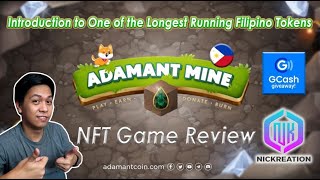 Adamant Mine NFT Game Review and Beta Version Demo  GCASH Giveaway [upl. by Tengler733]