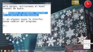 Habilitar Panel Frontal de Sonido en Windows 7 [upl. by Snilloc]