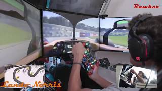 Pilotos de Fórmula 1 y Rally en Simuladores Parte 2  Vettel Hamilton Loeb y Más [upl. by Enaujed594]