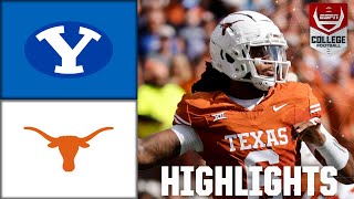 BYU Cougars vs Texas Longhorns  Full Game Highlights [upl. by Gillead165]