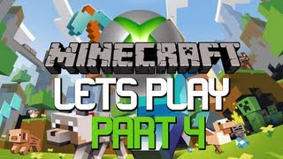 Lets Play Minecraft  Xbox 360 Edition  Part 4 ARGH ZOMBIES [upl. by Finlay536]