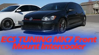 ECS TUNING MK7 GTI Front Mount Intercooler INSTALL [upl. by Levania]