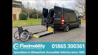 Mercedes Sprinter Wheelchair Accessible  Wheelchair user transfer [upl. by Goulette]