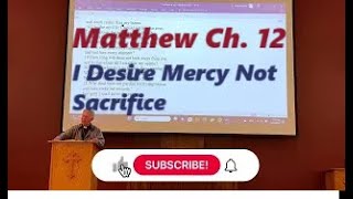 The Gospel of Matthew Chapter 12 I Desire Mercy Catholic Bible Study Fr Tim Peters [upl. by Neral]