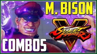 Street Fighter 5 BETA M BISON COMBOS [upl. by Shulins]