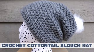 How To Crochet the Cottontail Slouch Hat [upl. by Irra963]