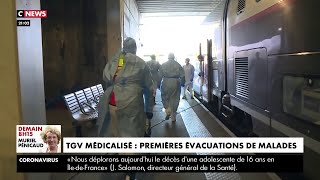 Coronavirus  un TGV médicalisé pour transporter des patients [upl. by Werdn]