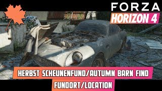 Forza Horizon 4  Herbst ScheunenfundAutumn Barn Find  FundortLocation  DB4 GT Zagato [upl. by Ostap]