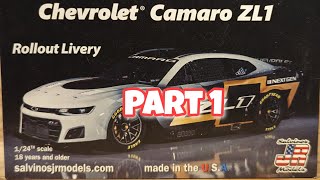 NASCAR Group Build part 1 Salvino JRs Roll Out livery Camaro [upl. by Ethelind]