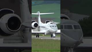 Gulfstream G600 Landing in Bern Switzerland [upl. by Zins]