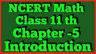 Introduction Part1 Chapter 5 Complex Number And Quadratic Equation Class 11 NCERT MATHS [upl. by Atniuqal]