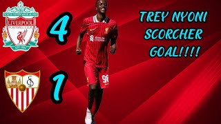 Trey Nyoni Scores Stunning Volley for Liverpool  Rising Star Shines in Friendly [upl. by Melina792]