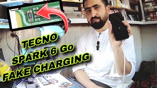 Tecno spark 6 go fake charging fixed by amz  how to fix all tecno face charging new soulution [upl. by Ueik749]