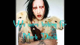 Lamb of God  Marilyn Manson Lyrics Video w pic [upl. by Sandberg]