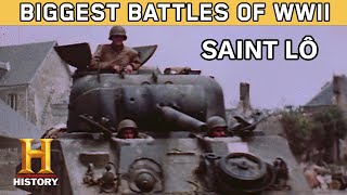 DDay Allies Capture Saint Lô  Biggest Battles of WWII  History [upl. by Bevon]