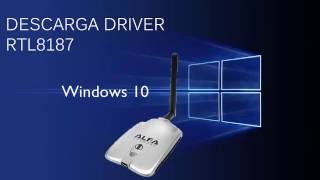 DRIVER RTL8187 ALFA USB WINDOWS 7810 [upl. by Lerraf185]