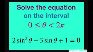 Solve the Trig equation tan2x  1 on the interval 0 2pi [upl. by Tubb]