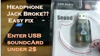 Enter USB Sound Card Unboxing and Review [upl. by Adianes]