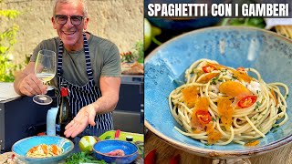 PASTA CON GAMBERI E BOTTARGA ricetta facile e veloce di Chef Max Mariola [upl. by Yenahpets]