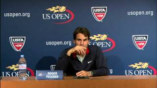 Federer Reflects On Roddick Retirement [upl. by Rica520]