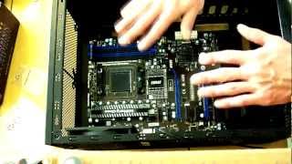 How To Install Mobo CPU CPU Cooler and Graphics Card [upl. by Ynatirb339]