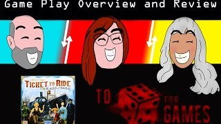 Ticket to Ride  Rails and Sails Game Play Overview and Review  To Die For Games [upl. by Awe586]