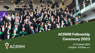 ACRRM Fellowship Ceremony [upl. by Aleil]