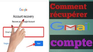 Comment récupérer un compte Gmail Récupération de compte Gmail [upl. by Lionel]