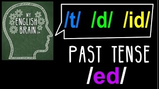 Past Tense ed Pronunciation My English Brain [upl. by Reckford]