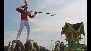 Defile Drum Band Gita Abdi Praja IPDN Kampus Kalbar HUT Ketapang 605 [upl. by Goldy]