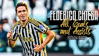 All of FEDERICO CHIESAs GOALS and ASSISTS in the 202324 Season [upl. by Oilcareh222]