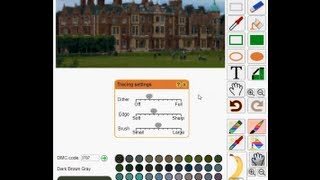 Making a Cross Stitch Pattern from a Photo with Pattern Grid [upl. by Colbert]