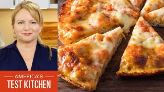 How to Make the Crispiest Cheesiest CastIron Pan Pizza [upl. by Esenahs446]