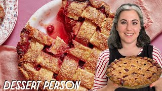 Claire Saffitz Makes Cherry Pie  Dessert Person [upl. by Lenrad]