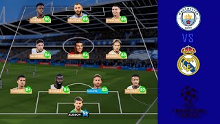 Manchester City FC VS Real Madrid CF । UEFA Champions League । Dream League Soccer 2024 [upl. by Egroeg]