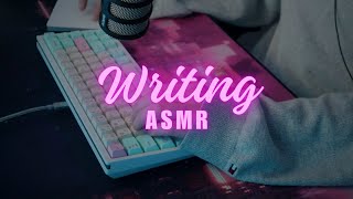 Writing ASMR ☔️ escribiendo el primer borrador de un libro Cowboy Bebop OST Cosmos  Rainymood [upl. by Norramic]