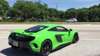 McLaren 675LT with Straight Pipe Exhaust  McLaren Tampa Bay [upl. by Atsyrc]