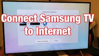 Samsung Smart TV How to Connect to Internet WiFi Wireless or Wired [upl. by Iramaj]