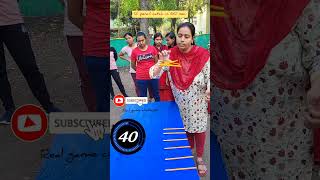 pencils catch game challenge I real games to play I 🤣🎈😂 viral reels realgame family funny [upl. by Wier925]