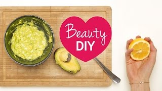 DIY Feuchtigkeitsmaske mit Avocado Beauty DIY [upl. by Korrie]