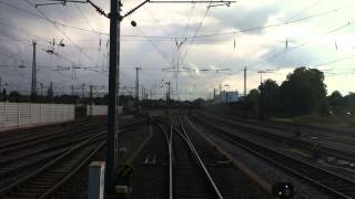 HD720cam  Führerstandsmitfahrt  Bahnhof Offenburg  kurzer Spezial ICE [upl. by Marquardt]